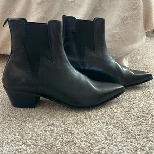 Men’s ASOS Chelsea boots stacked heel western
